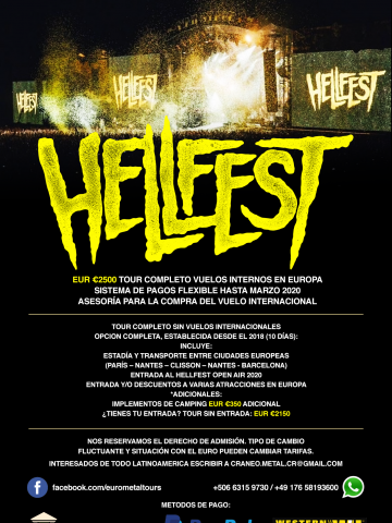 Tour al Hellfest 2020, Opción Completo "C".