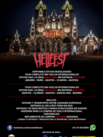 Tour al Hellfest 2020, Opción Modificada "M".