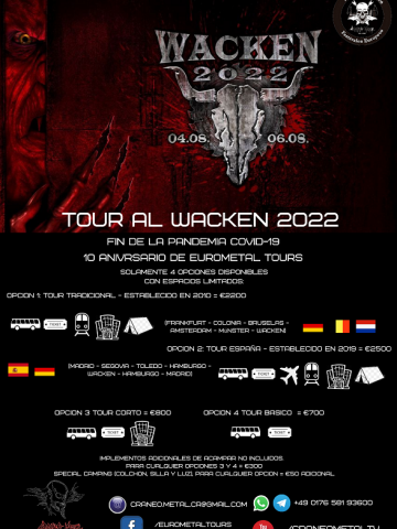 Tour "Básico" al Wacken 2022.